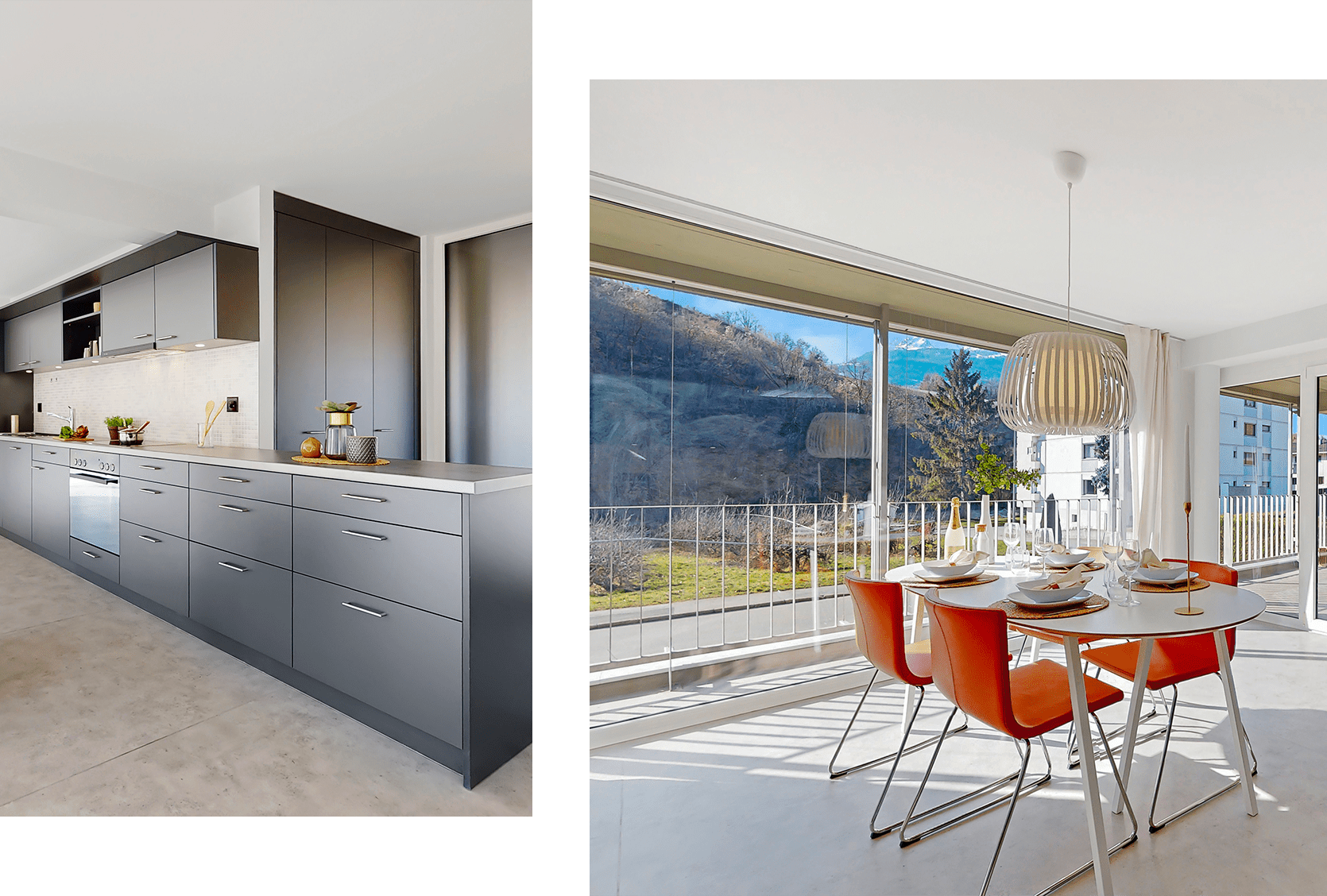 plusieurs photos d'intérieurs