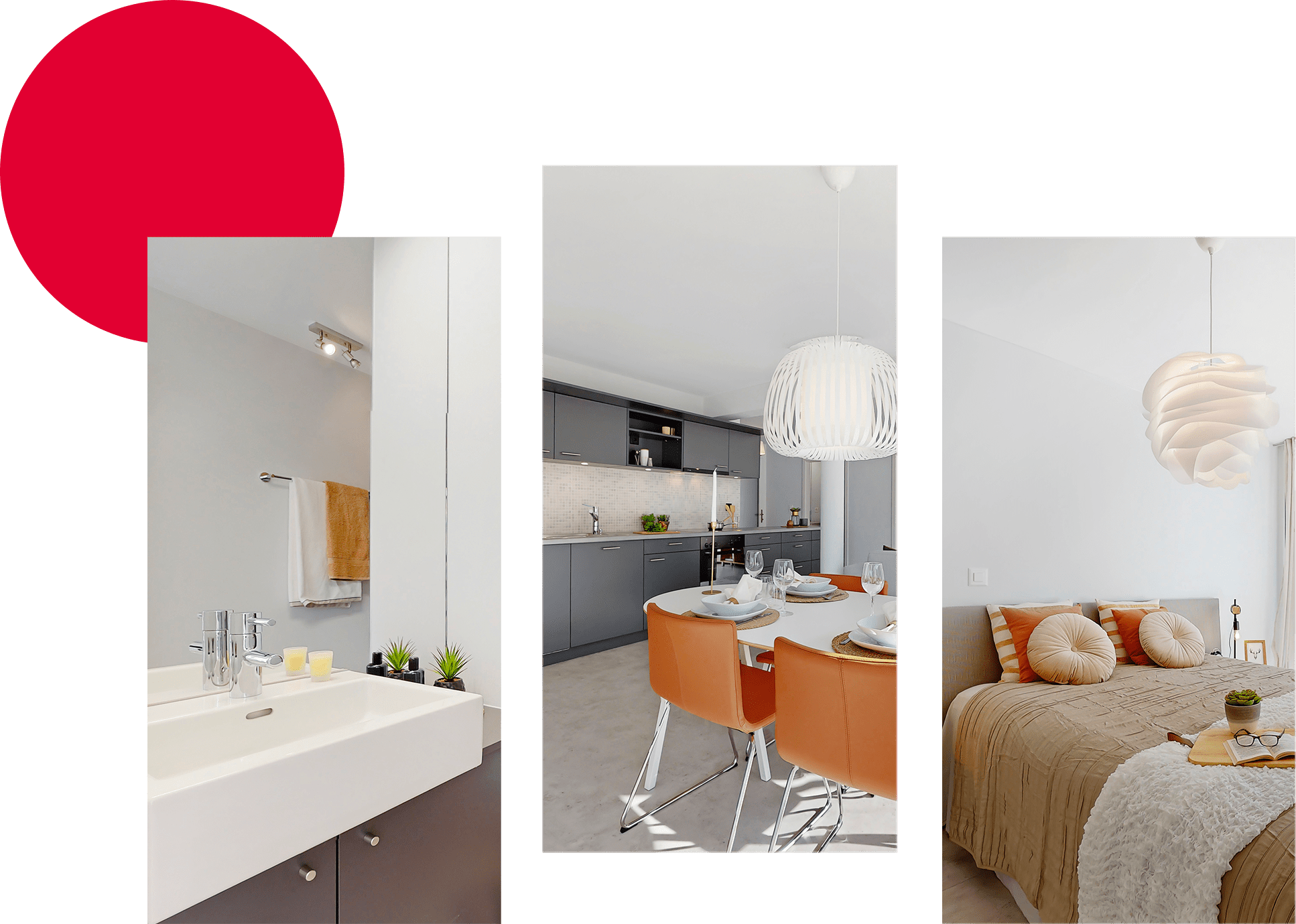 plusieurs photos d'intérieurs